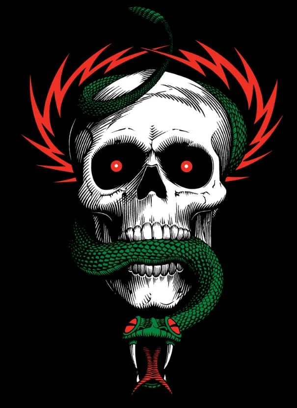 Skull and Snake