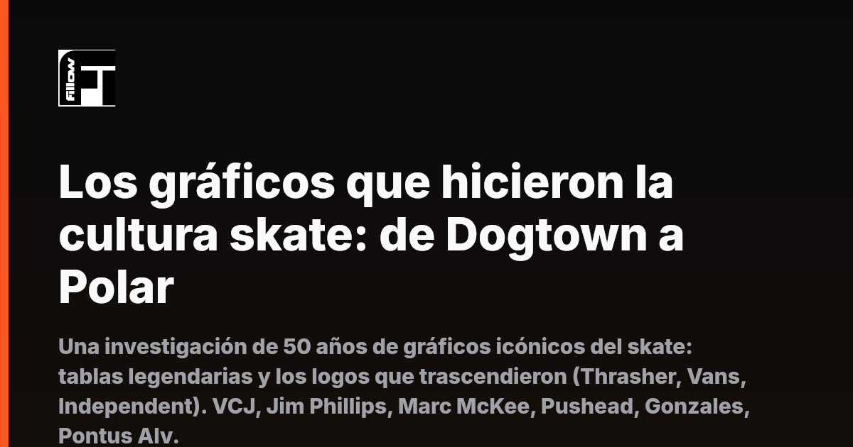 Los gráficos que hicieron la cultura skate: de Dogtown a Polar