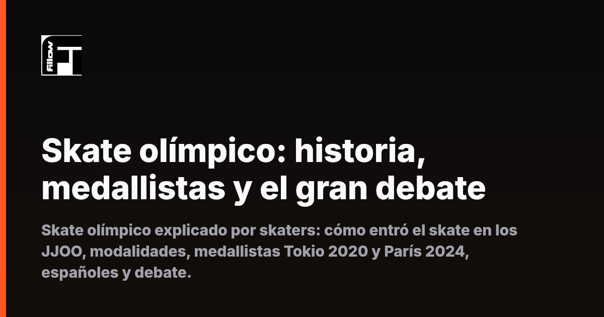 Skate olímpico: historia, medallistas y el gran debate